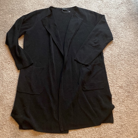 J Crew linen Juliette collarless sweater blazer long M - Picture 6 of 8